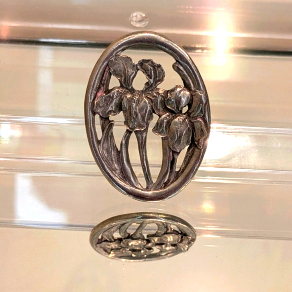 Vintage Pewter Brooch